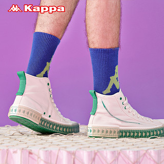 Kappa卡帕 海贼王联名高帮帆布鞋 KPCBGVS51C 黑色/蔷薇绿-990 35