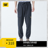 CAT 卡特 口袋设计罗纹收口长裤 CJ1KPPD6031 黑色 M