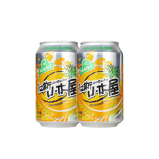 HANS 汉斯 菠萝啤味碳酸饮料 330ml*6罐*4听