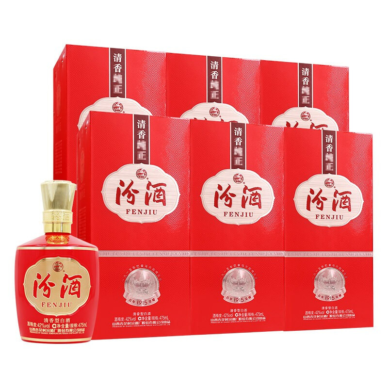 1915巴拿马 42%vol 清香型白酒 475ml*6瓶