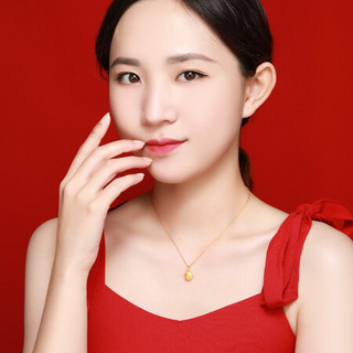 潮宏基 CHJ JEWELLERY 哆啦A梦福气哆啦 足金黄金吊坠女款定价 XPG30015642 约1g