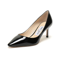 周仰杰 JIMMY CHOO 女士漆皮尖头高跟鞋黑色 ROMY 60 PAT 247 BLACK 38码