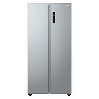 Midea 美的 470升变频一级能效对开冰箱双开门家用京东小家电风冷无霜BCD-470WKPZM(E)超薄