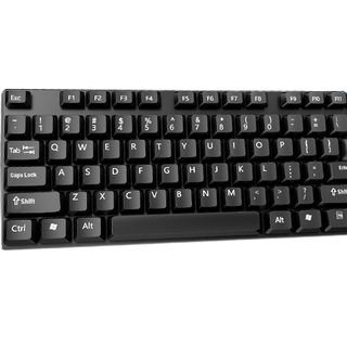 acer 宏碁 K212B 104键 有线薄膜键盘 黑色 无光