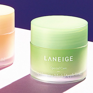 LANEIGE 兰芝 夜间保湿修护唇膜 苹果青柠味 20g*2