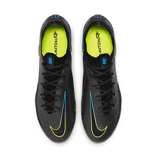 Nike耐克官方PHANTOM GT ELITE FG暗煞系列男/女足球鞋新款CK8439（36、090黑/黑/明黄/浅清透蓝）