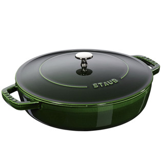 STAUB 珐宝 砂锅(28cm、3.7L、铸铁、罗勒绿)