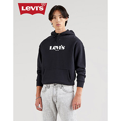 Levi's 李维斯 Levi's李维斯男士黑色连帽纯棉印花卫衣38479-0039 黑色 L