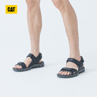 CAT 卡特 魔术贴设计男凉鞋 P718496I1KLC36 黑色 44