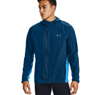 安德玛官方UA Qualifier男士跑步运动夹克外套1350173（XXL、蓝色581）