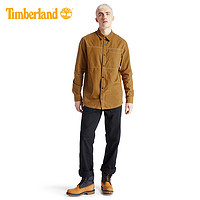 Timberland添柏岚男装时尚休闲工装衬衫式外套|A2AC4（L、A2AC4P47/小麦色）