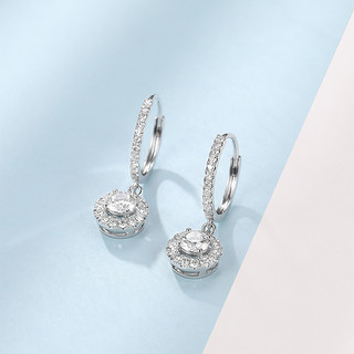 佐卡伊 摩天轮钻石耳饰au750奢华群镶钻石耳环新品（40分、共40分F-G/SI（新品预定）、SI/小瑕、F-G/优白）