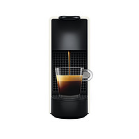 NESPRESSO 浓遇咖啡 胶囊咖啡机和胶囊咖啡套装 Essenza mini意式全自动家用进口便携咖啡机 C30白色及温和淡雅5条装