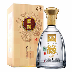 今世缘 国缘对开浓香型白酒42度500ml单瓶装宴请送礼江苏版