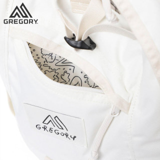 GREGORY格里高利 X YU NAGABA長場雄 FINE DAY白色手绘涂鸦双肩包(QUICK POCKET L-白色-3L、ALL)