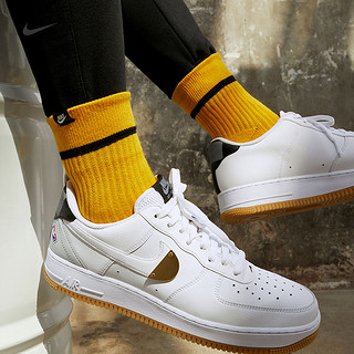 Nike耐克官方AIR FORCE 1 '07 LV8 AF1男子运动鞋新款CT2298（36、001黑/黑/狼灰/暗灰/大学红/灯草蓝）