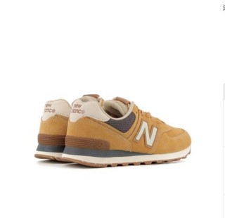 new balance 574系列 中性跑鞋 ML574SOI 卡其色 40.5