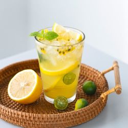 送杯子艺福堂冷泡水果茶金桔柠檬百香果茶包100g柠檬片加蜂蜜菊花