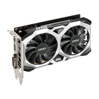 MSI 微星 GeForce GTX 1650 D6 VENTUS XS OC 万图师 显卡 4GB 银黑色