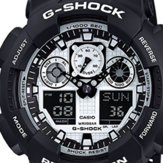 CASIO 卡西欧 G-SHOCK YOUTH系列 51.2毫米电子腕表 GA-100BW-1A