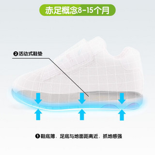 江博士Dr.kong宝宝步前鞋机能鞋 夏季婴儿童鞋凉鞋B13212W005浅粉红 22