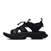 FILA ATHLETICS 斐乐女子凉鞋2021夏季新款沙滩鞋透气柔软魔术贴  A12W122607F 黑-BK 37.5