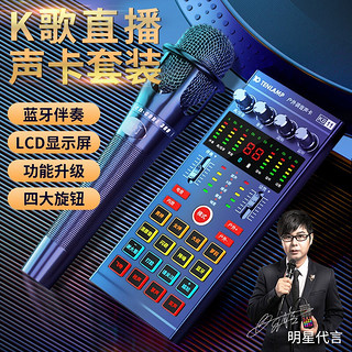 十盏灯  E300-Kb11声卡套装 手机电脑通用外置直播带货设备 快手抖音k歌主播专业录音麦克风全套 直播设备全套【手持麦】