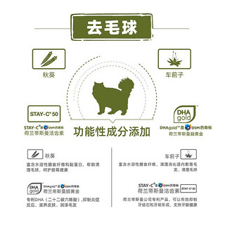 黑鼻头无谷猫粮去毛球成幼家猫蓝猫布偶银渐层吐毛球通用型全价 去毛球全期猫粮1.5kg*2