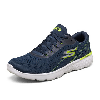 SKECHERS 斯凯奇 Go Run 400 男子跑鞋 661017-NVLM 海军蓝/柠檬色 39.5