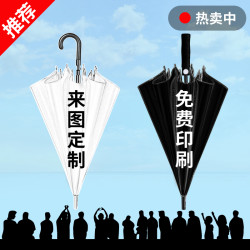 雨伞定制logo广告伞长柄酒店专用可印字定做图案儿童透明批发礼品