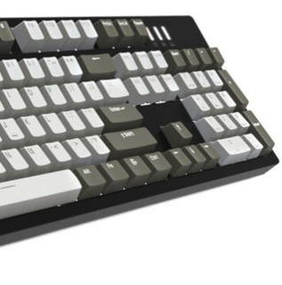 FL·ESPORTS 腹灵 M104S 北美版二代 104键 有线机械键盘 灰色 国产红轴 RGB