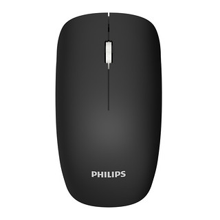 PHILIPS 飞利浦 SPK7424 2.4G蓝牙 双模无线鼠标 1600DPI 典雅黑