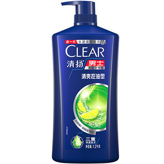 CLEAR 清扬 男士去屑洗发露 清爽控油型 1.2kg