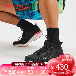 saucony 索康尼 Saucony索康尼 2021新品 COYOTE郊狼2男子舒适减震慢跑鞋轻便训练鞋运动鞋S28158 黑红-4 42