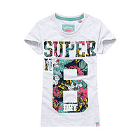 SUPERDRY 极度干燥 女士圆领短袖T恤 SG10003HQDS