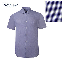 NAUTICA 诺帝卡 诺帝卡/NAUTICA纯棉透气商务正装短袖衬衫