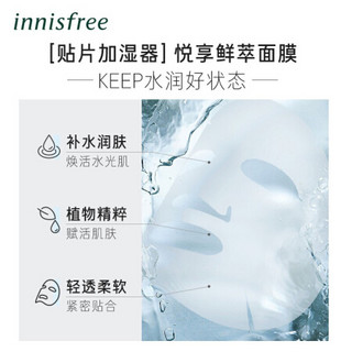 悦诗风吟 Innisfree 绿茶精萃平衡补水保湿控油水乳面膜护肤套 柔肤水200ml柔肤露160ml+面膜10片