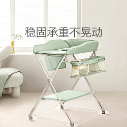 babycare 多功能可折叠尿布台新生儿婴儿护理台可移动婴儿床收纳架温特绿