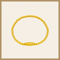 CHOW TAI FOOK 周大福 周大福 传承系列祥云启福足金黄金手链-F224162