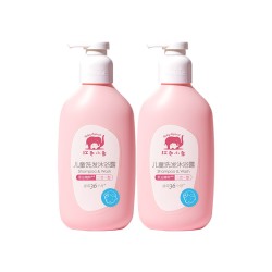 Baby elephant 红色小象 红色小象儿童洗发沐浴露二合一530ml*2沐浴露宝宝洗发沐浴