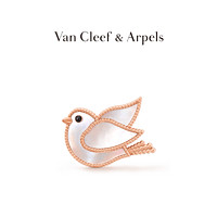 Van Cleef & Arpels 梵克雅宝 ARP2AR00 鸽子18K玫瑰金母贝玉石胸针
