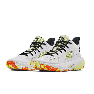 UNDER ARMOUR 安德玛 Hovr Havoc 3 中性篮球鞋 3023088-104 白色/黄色 35.5