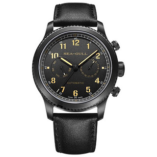 sea-gull 海鸥 飞行员系列 43毫米自动上链腕表 819.23.6080h