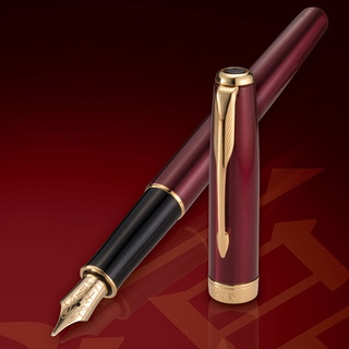 PARKER 派克 钢笔 Sonnet卓尔系列 金饰红漆 0.5mm 单支装