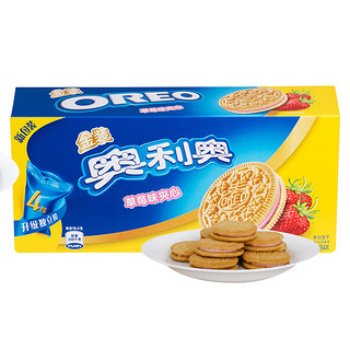 Oreo 奥利奥 夹心饼干 草莓味 194g 金装