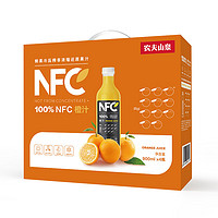 农夫山泉 100%NFC橙汁果汁饮料300ml*24瓶鲜果冷压榨