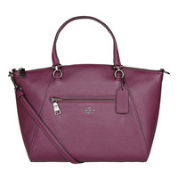 COACH 蔻驰 PRAIRIE系列 女士皮革手提饺子包 58874 GMNV2 紫色 中号