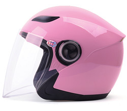 YEMA 野马 6619 冬季电动车头盔 粉色