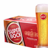 SUPER BOCK 超级波克 经典黄啤酒 进口啤酒  250ml*24瓶 送礼整箱装 葡萄牙原装