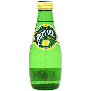 perrier 巴黎水 充气天然矿泉水 青柠味 200ml*24瓶